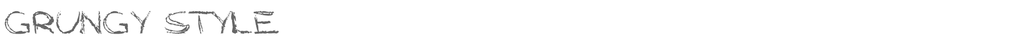 Sample characters Grungy Style Font
